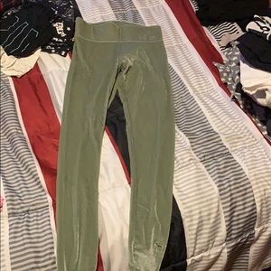Velvet leggings